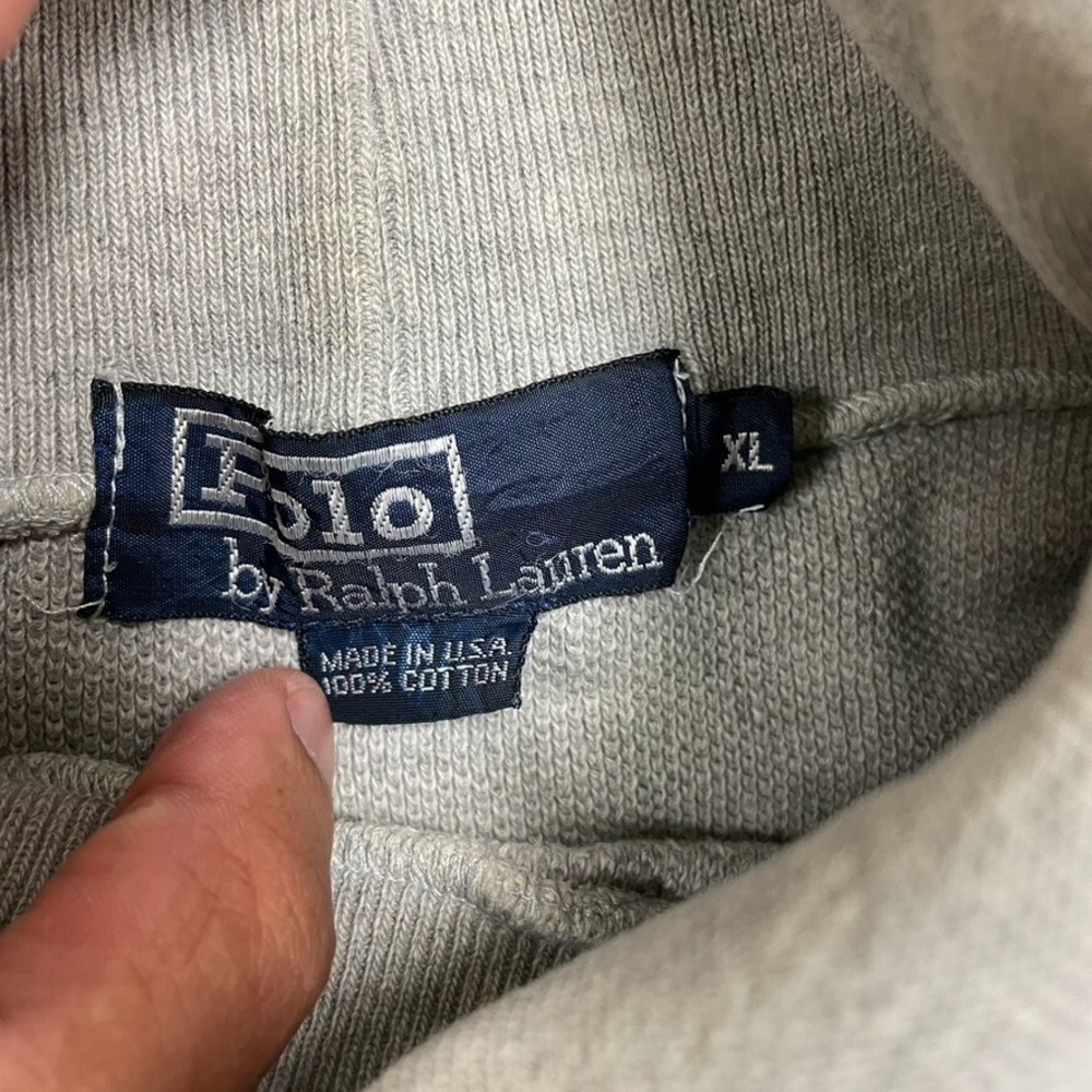 vintage Polo Ralph Lauren Turtle Neck mens xl gray 2000 y2k - Picture 7 of 11